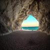Фотообои 3D стерео пещера морской пейзаж фрески гостиная ресторан фон настенная роспись