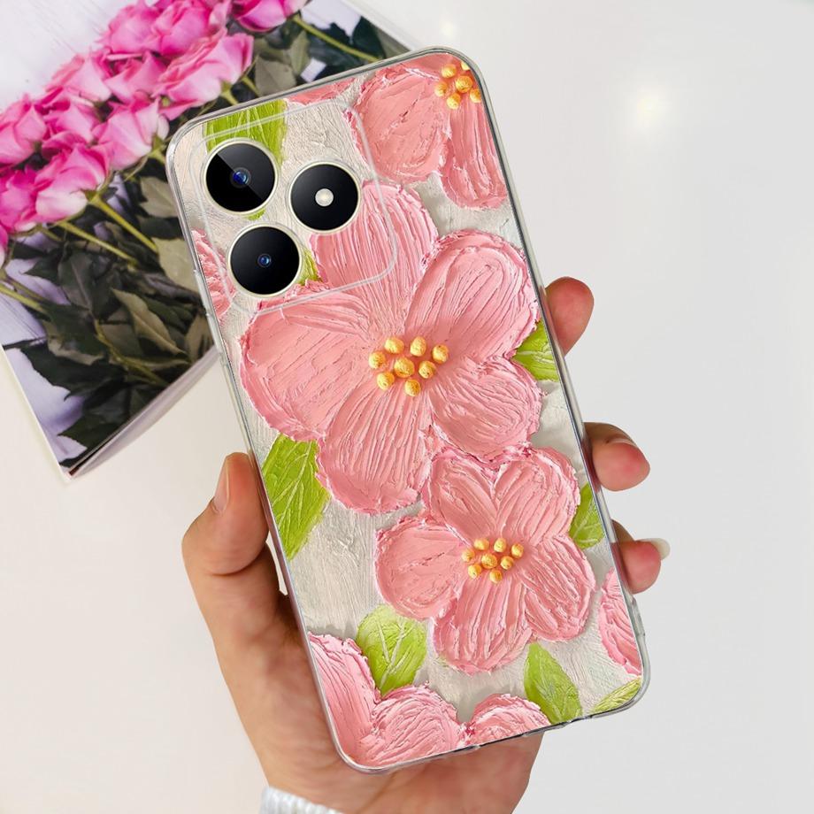 Для Realme C51 RMX3830 / Realme C53 RMX3760 Глобальный Чехол для Телефона Прозрачный Мягкий ТПУ Capas Etui Для RealmeC51 C 51 Корпус