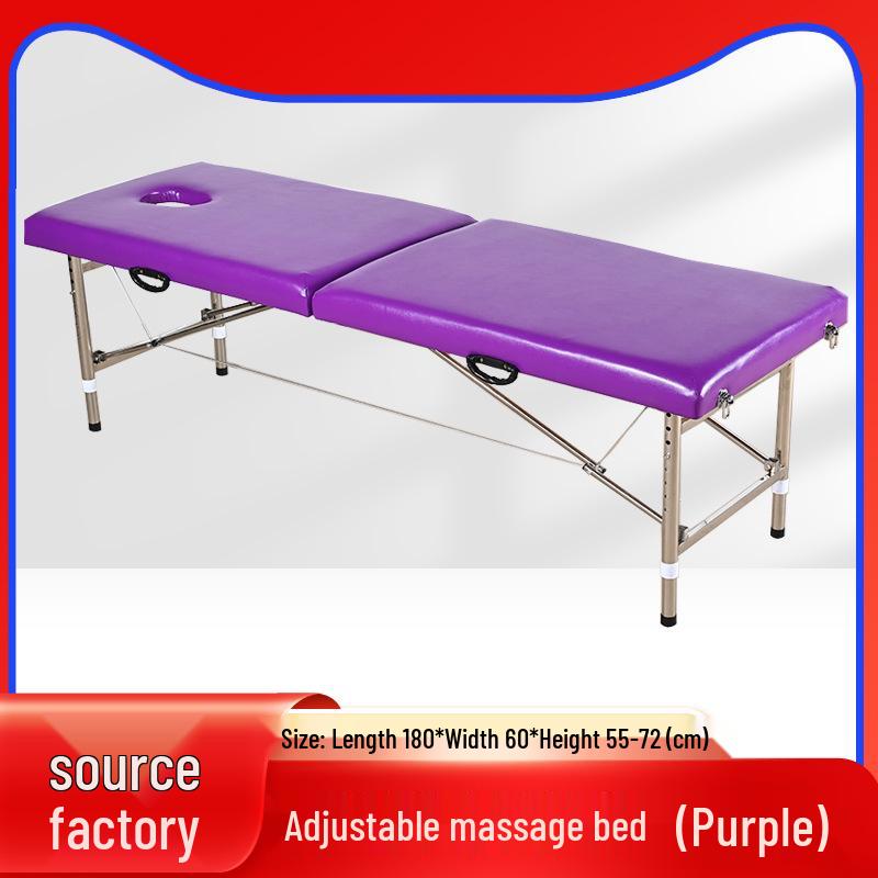 Портативная складная массажная и физиотерапевтическая кровать с двойной балкой для домашнего использования