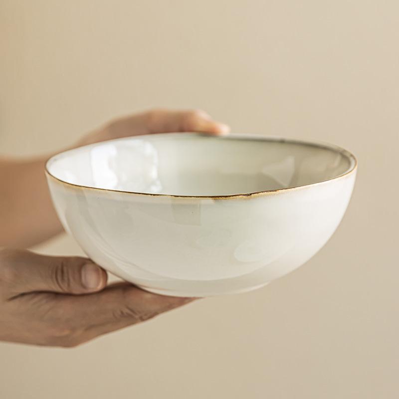 Салатник Керамическая миска Домашняя миска Миска для лапши Миска для овощей Миска для фруктов Минималистичный стиль Круглая посуда Миска для завтрака