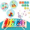Деревянные игрушки Qizebaby для детей 2 и 3 лет, развивающие игрушки Монтессори, 6 шт., деревянные обучающие игрушки, игрушки для сопоставления фигур, музыкальные металлические колокольчики