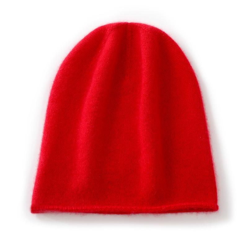 [Customization]% cashmere soft waxy skin-friendly hat cashmere hat supports customized color LOGO spot