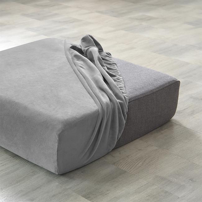 Sofa Seat Cover, Velvet, Dark Grey 150-190Cm