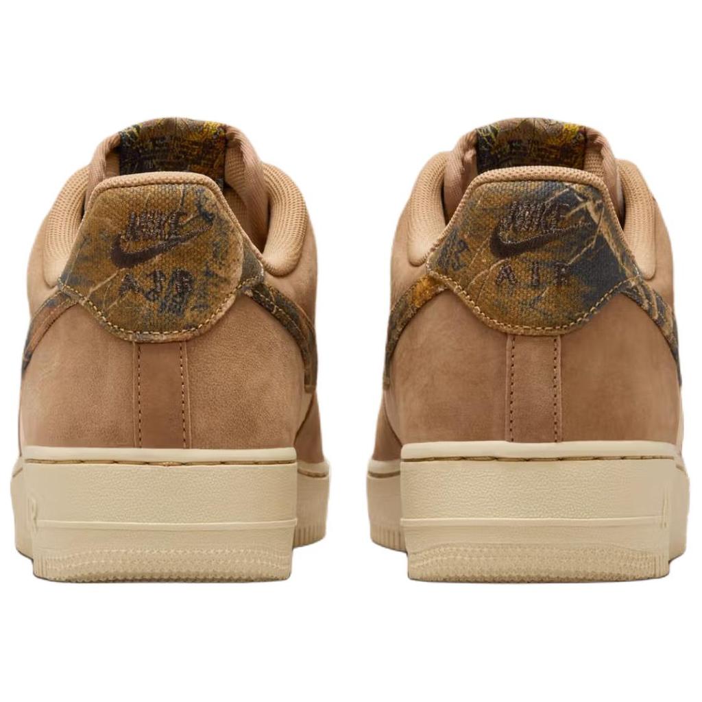 Nike Nike Air Force 1 Кожаная Амортизация Низкие Кеды для Скейтборда Унисекс Коричневые IO9803-200