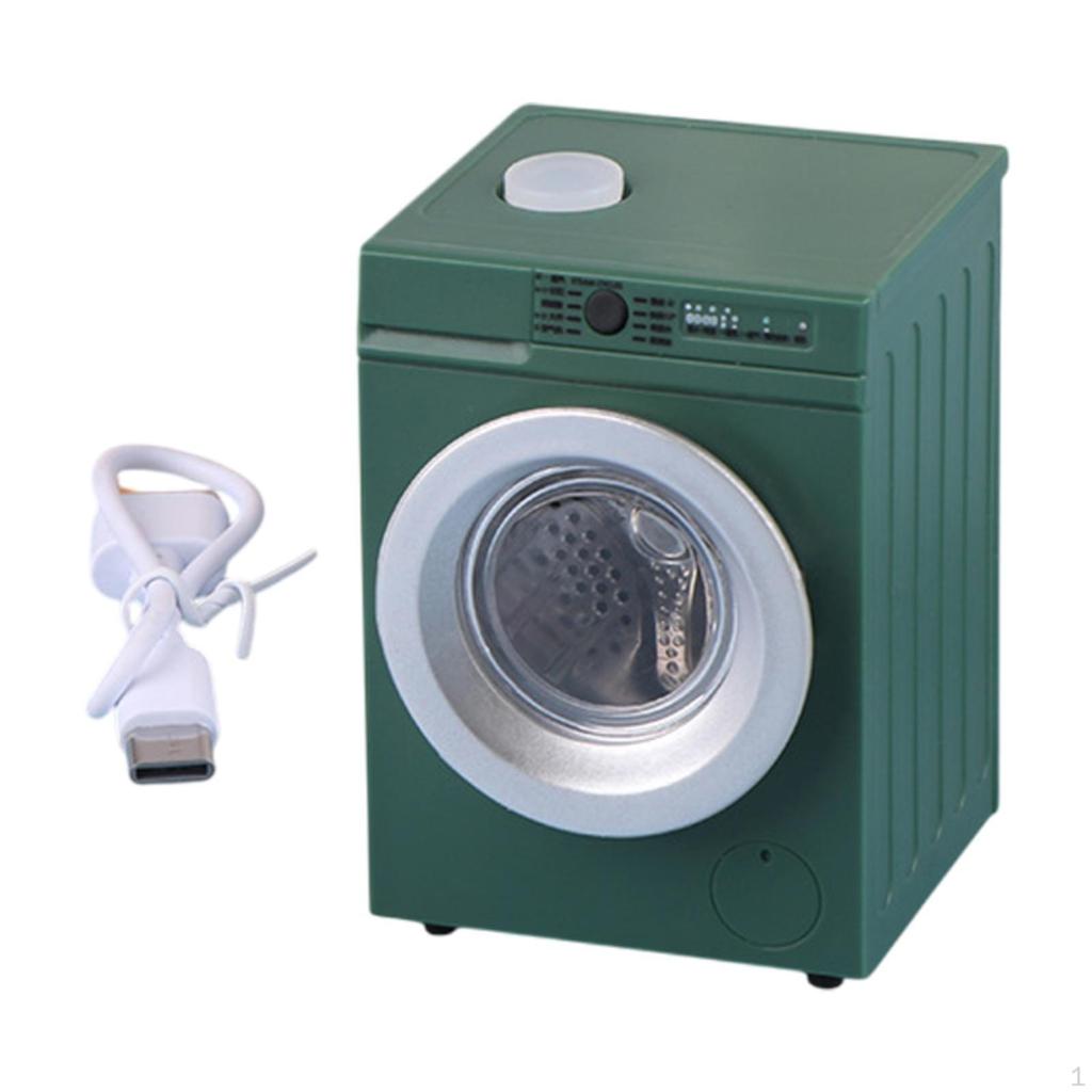 1/12 Dollhouse Washing Machine Miniature Furniture Life Scene Doll Accessories Decoration for Living