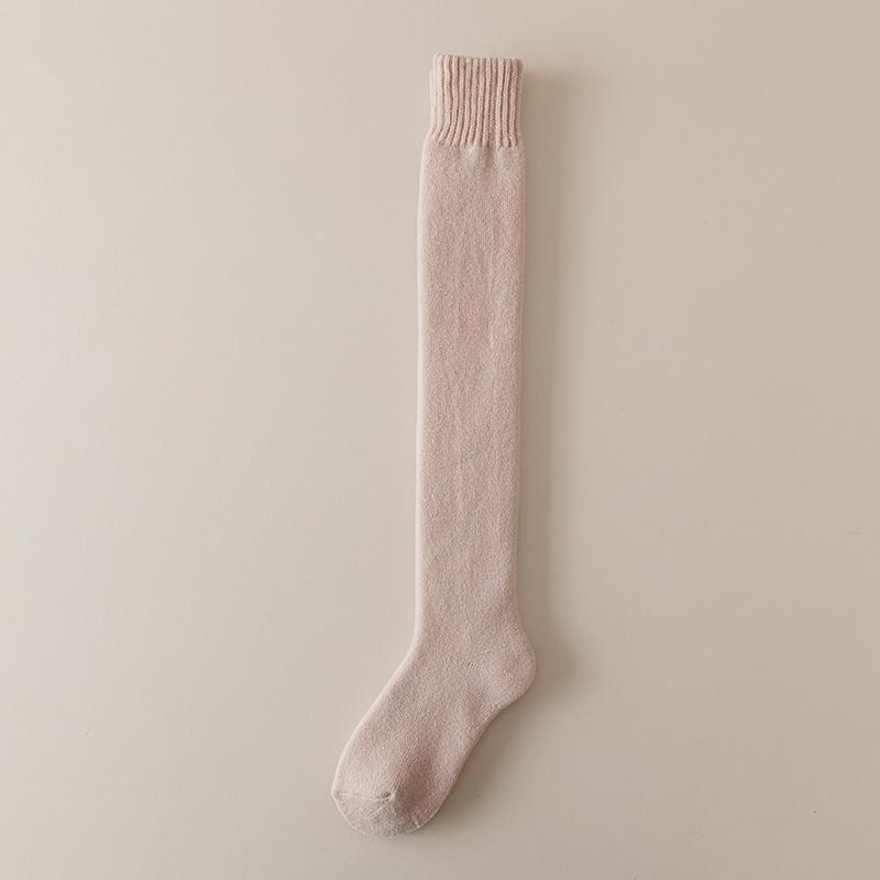 Женские осенне-зимние утолщенные теплые кашемировые носки до колена, не сдавливающие ногу