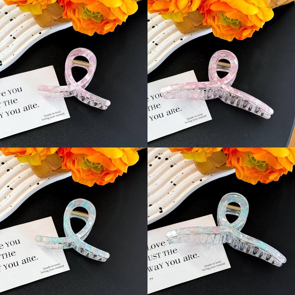 Шикарный большой зажим-краб для волос «Русалка» для изысканных высоких причесок и хвостиков разных цветов