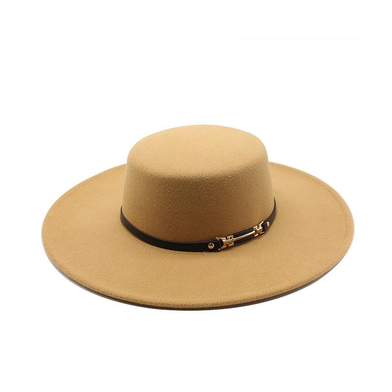Осенне-зимний декоративный пояс из искусственной кожи, нежный белый шерстяной плоский верх, повседневная мода, повседневная шляпа знаменитости для женщин