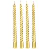 4 Pcs Long Threaded Taper Candles Dinner Tall Gold Decor Decorative Party Layout Props Aromatherapy Decorations Scented