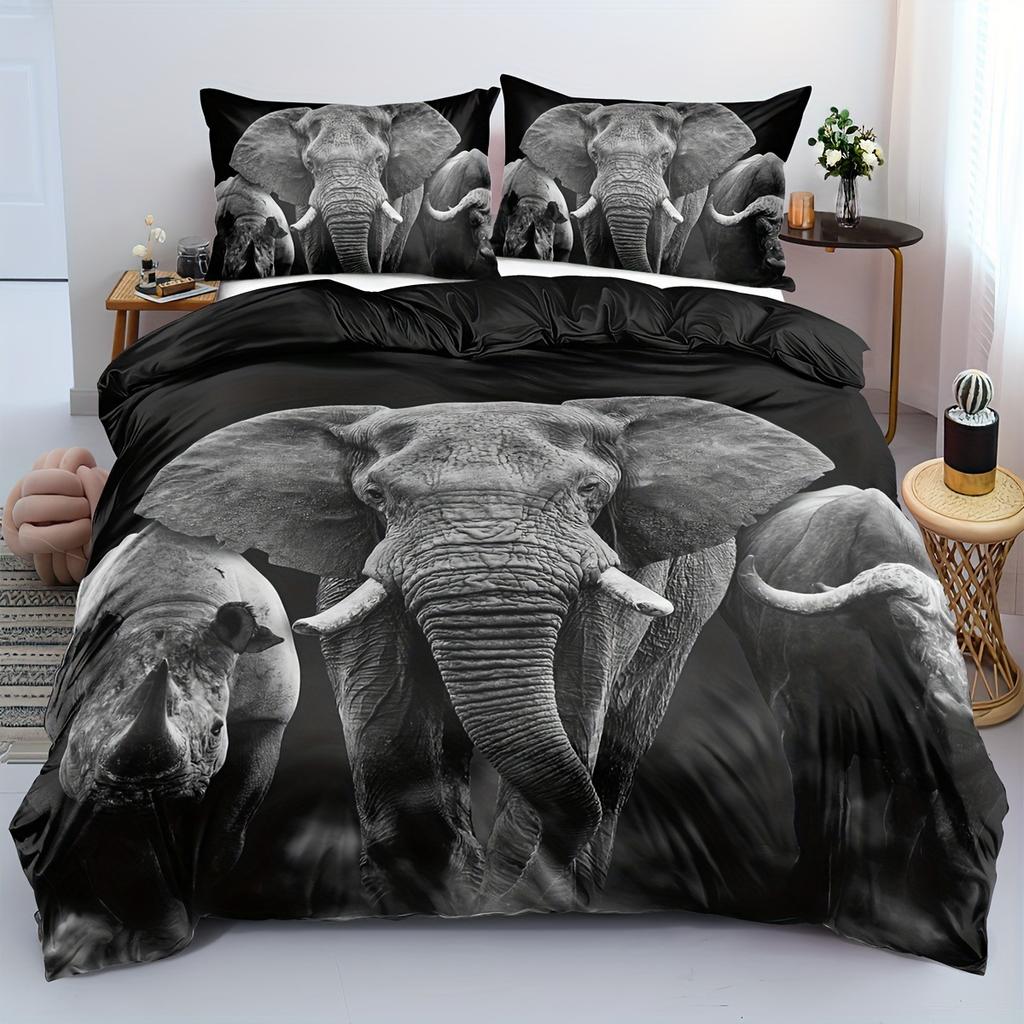 Ground Digital Print Red Rose Butterfly Soft Quilt Cover