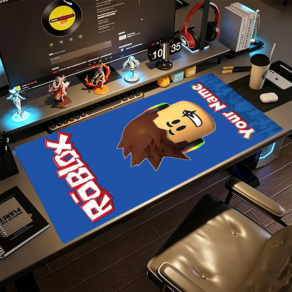 Roblox Customize Your Name Mouse Pad Gaming Laptop Mouse Pad Desktop Mouse Pad Non-Slip Rubber Base Gaming Accessories Ideal Gift for Gamers