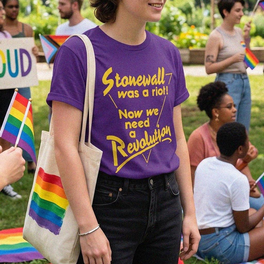 Stonewall Was A Riot Shirt, Vintage LGBTQ Pride Tee, Queer History Apparel