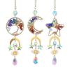 Natural Crystal Crystal Car Hanger Sun/Moon/Star Windows Hanging Suncatchers  Garden Decoration
