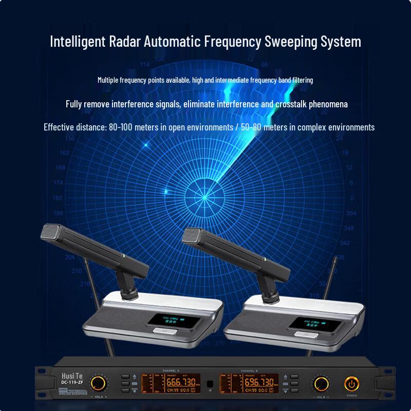 Wireless Dual Gooseneck Conference Microphone System (CN version)