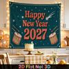Party Backdrop New Year Flat Drums Text Weddings Birthdays Showers Photo Booth Background Front Door Decor