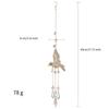 3D Diamond Hummingbird Leaf Sun Catcher Outdoor Wind Chimes Home Decoration Crystal Ball Ornament House Garden Cuisine Decor