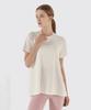 NOKJOK Frilly Loose Fit Short Sleeve T-Shirt Running Yoga Wear Pilates Wear (Type B)