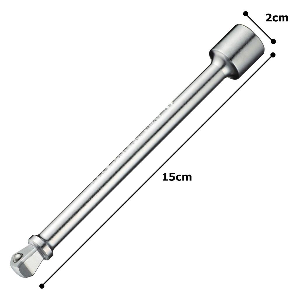 TONE Swing Extension Bar Drive Angle Total Length 150mm EX31-150 9.5mm (3/8")