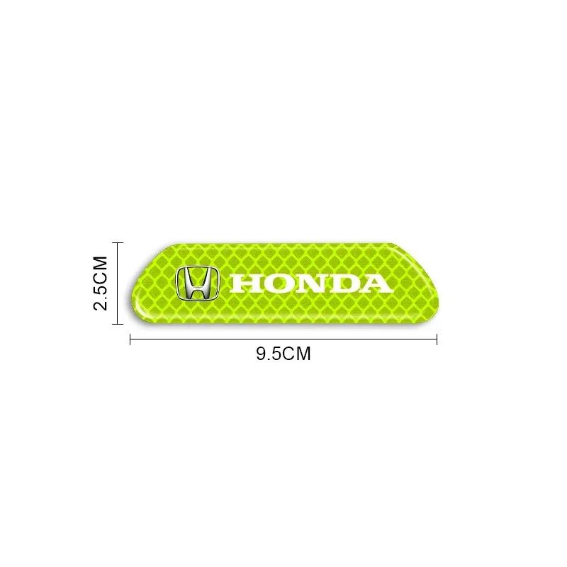 Для Honda 4 шт. Наклейка на дверь автомобиля Предупреждение о безопасности Светоотражающая метка Для Honda Civci CRV Accord Mugen Prelude FIT City CRZ CRX Jazz D