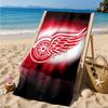 Red Wings Logo Beach Towel, Super Soft Microfiber, Perfect Gift for Her/Him, Birthday, for Pool, Beach, Travel, Decor Beach Party