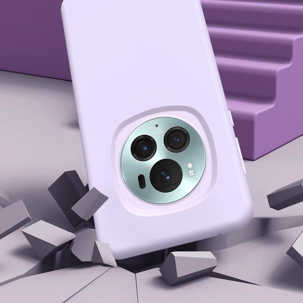 For Honor Magic6 5G Case Skin-Friendly Liquid Silicone+PC Phone Cover