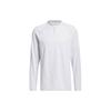 Ultimate365 Tour Primeknit Logo Print Golf Shirt Polo Long Sleeve Men Polo Shirts Light-Grey IL9637