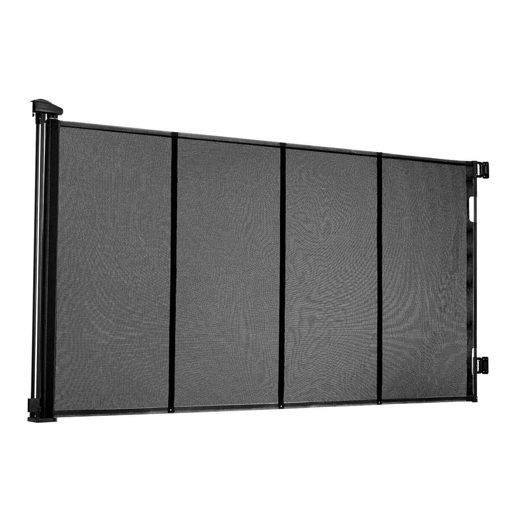 Retractable Baby Gate, Extends to 3050 mm Extra Wide, 980 mm Tall, with Reinforced Fiberglass Strips, Avoids Crawling Through, Mesh Dog Gate for