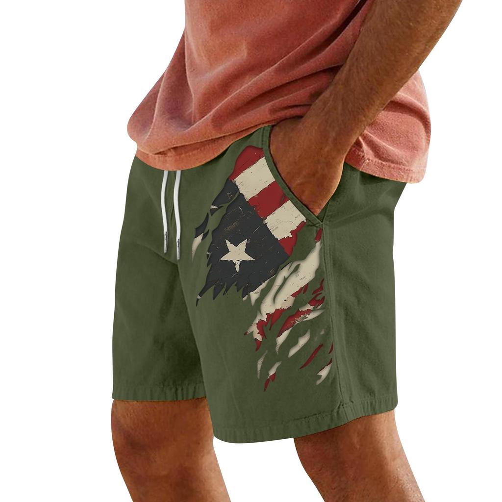 Мужские летние большие повседневные свободные спортивные брюки пляжные шорты