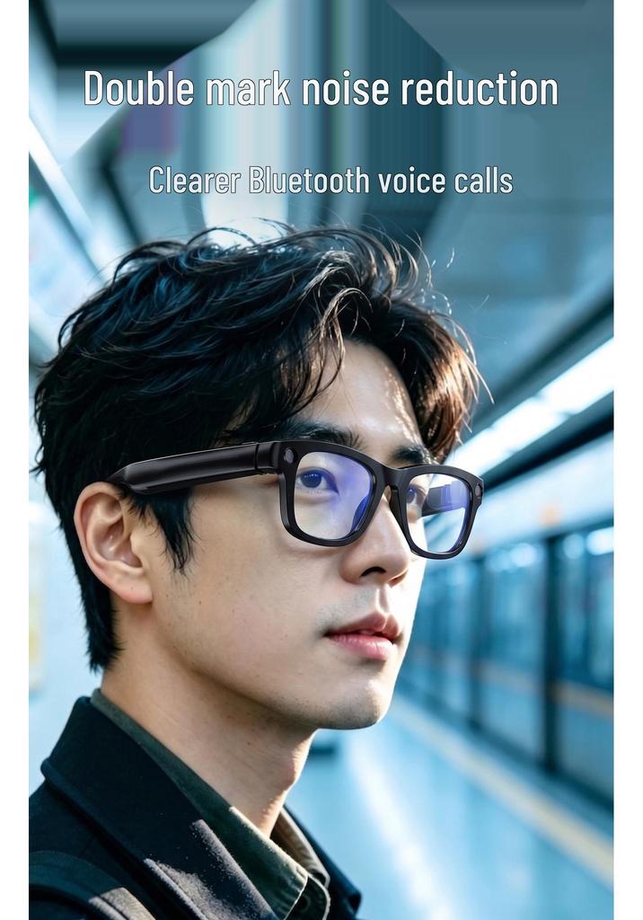 Cross-Border AI Smart Glasses T100: 800W Pixel Camera, 8G Memory, Video Recording, AI Object Recognition, Translation
