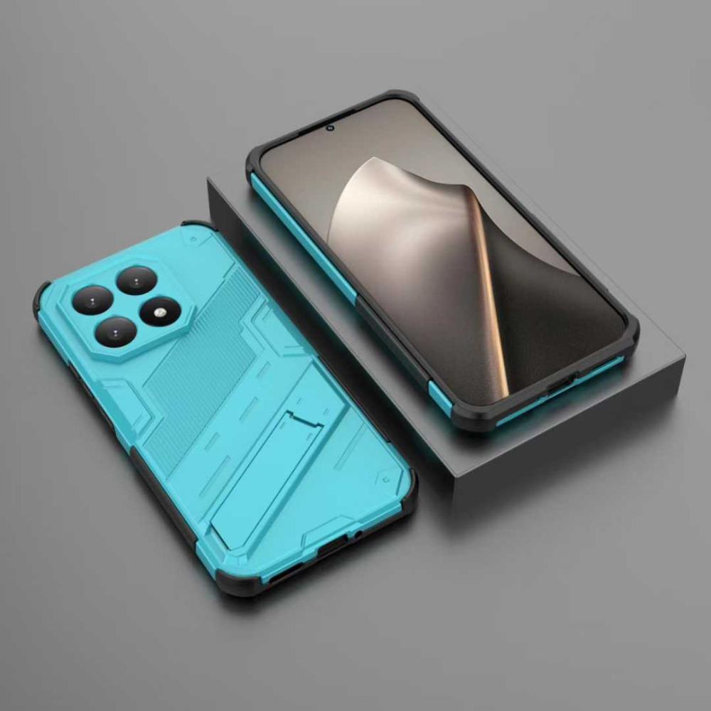 Прочный чехол-подставка Armor Protect для Xiaomi 15T Pro 17 Pro Max Redmi Note 15 Pro Plus 15 15C Чехол для телефона с беспроводной зарядкой