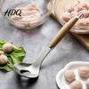 Ложка-формочка для фрикаделек из нержавеющей стали, антипригарная, прочная, с длинной деревянной ручкой, гаджет для формирования, кухонные инструменты, фрикадельки