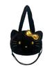 Hello Kitty Large Capacity Tote Bag With Plush Material For Daily Casual Use