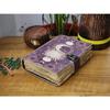 Handmade Vintage Journal Sun Moon Leather Journal Grimoire Journal 7x5 Inch