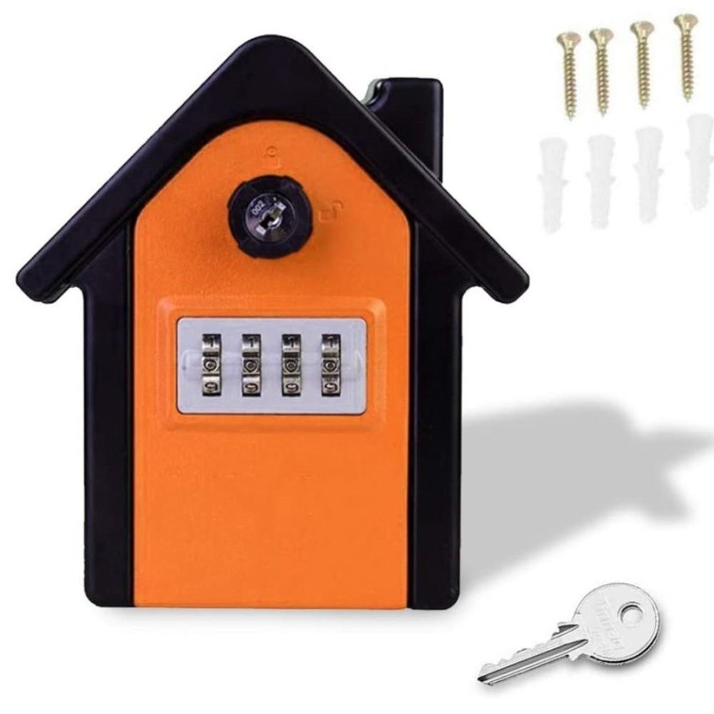 Waterproof Key Lock Box Weatherproof Key Storage Box Combination Lockbox Construction Site