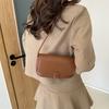 Модная универсальная темпераментная женская сумка новая простая повседневная сумка через плечо однотонная с клапаном простая сумка-мессенджер маленькая квадратная сумка