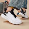Fashion White Men's Sports Shoes Comfortable and Versatile Minimalist Style Leisure Outdoor Street Daily Casual  Height Increasing Shoes