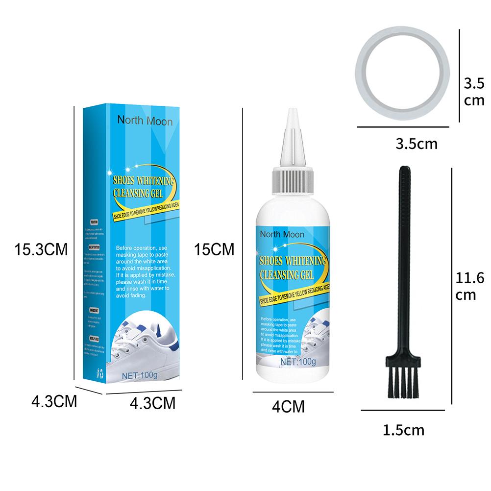 White Shoe Cleaner No Washing White Sneaker Cleaner Whitener Stain Remover Removes Dirt Yellow Edge for Canvas Shoes