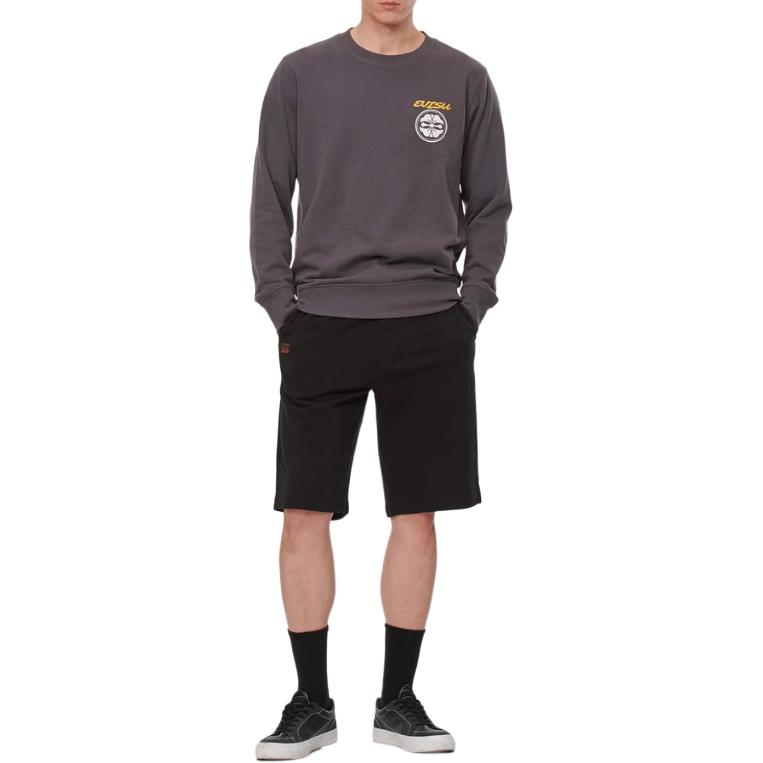 Evisu SS22 Шорты с цветочным принтом и логотипом Мужские шорты Черный 2ESEPM2ST446XXCT