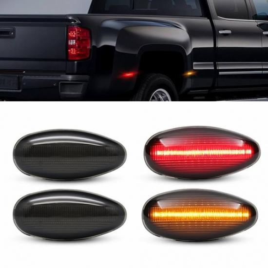 Dually Bed LED Marker For Light 99-14 Chevy Silverado Sierra GMC 2500HD 3500HD