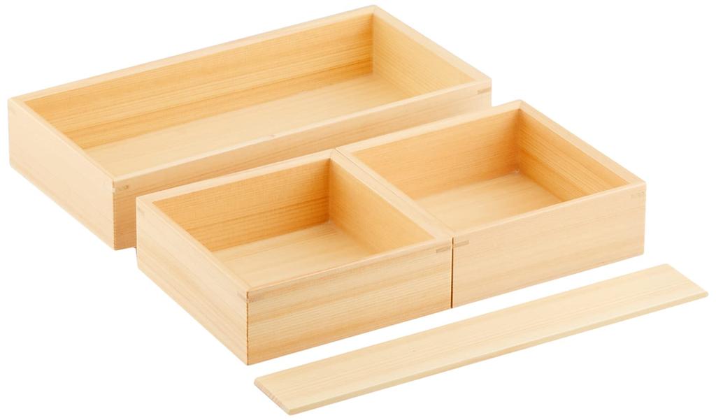 Yamako Kiso Hinoki box set 27405 2-tier