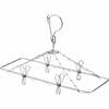 Comolife Stainless Steel Jeans Drying Hanger, Set of 2, Pinch Hanger, Easy Drying for Pants and Trousers, Indoor Drying