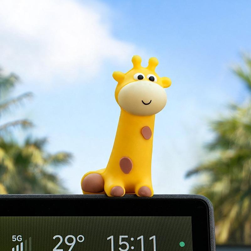 Cute Cartoon Giraffe Car Dashboard Ornament Interior Decor