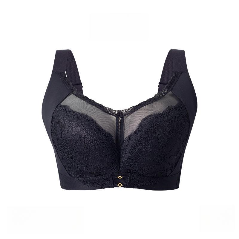 Бюстгальтер полной чашки Женский Тонкий Бюстгальтер Большого Размера Регулируемый Поддерживающий Бюстгальтер Мягкий Бюстгальтер на Косточках