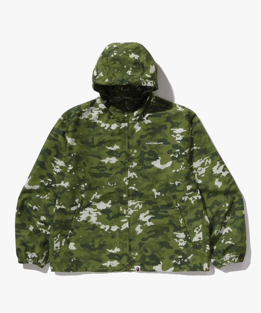 Bape Худи с камуфляжем «Мульти Пиксель» (M) зеленый