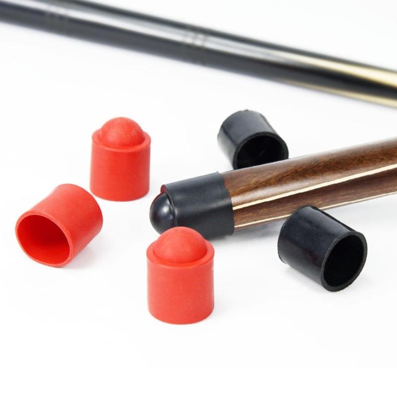 10pcs Billiard Cue Bottom Protectors Sleeve Club Tail Absorber Pool Cue End Caps for Pool Enthusiasts