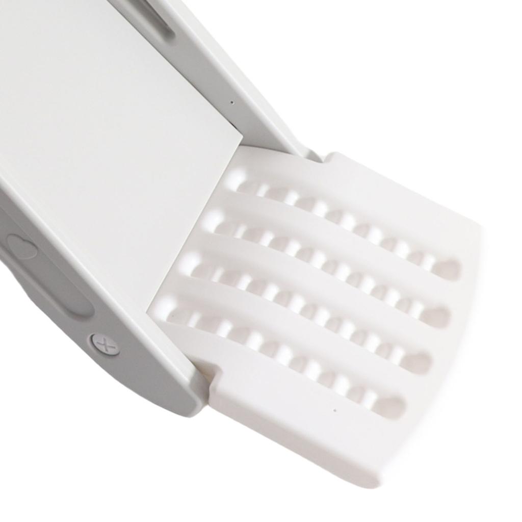 Kids Indoor Sliding Slide Freestanding Folding 2 Stairs Stable Base Climber Play Slide for Toddlers White Gray