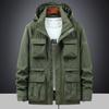 Jacket Men's Spring and Autumn Outdoor Windproof Jacket Loose Large Size Casual Multi-pocket Tooling Jacket