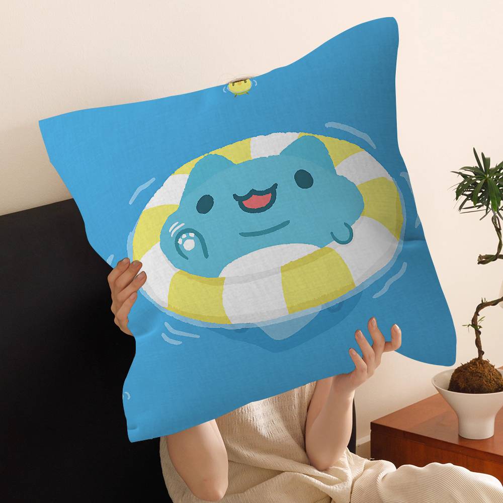 Cartoon B-Bugcat Capoo Personalized Pillow Cover Kids Bedroom Wild Party Decor Pillowcase Kid Birthday Shower Gift