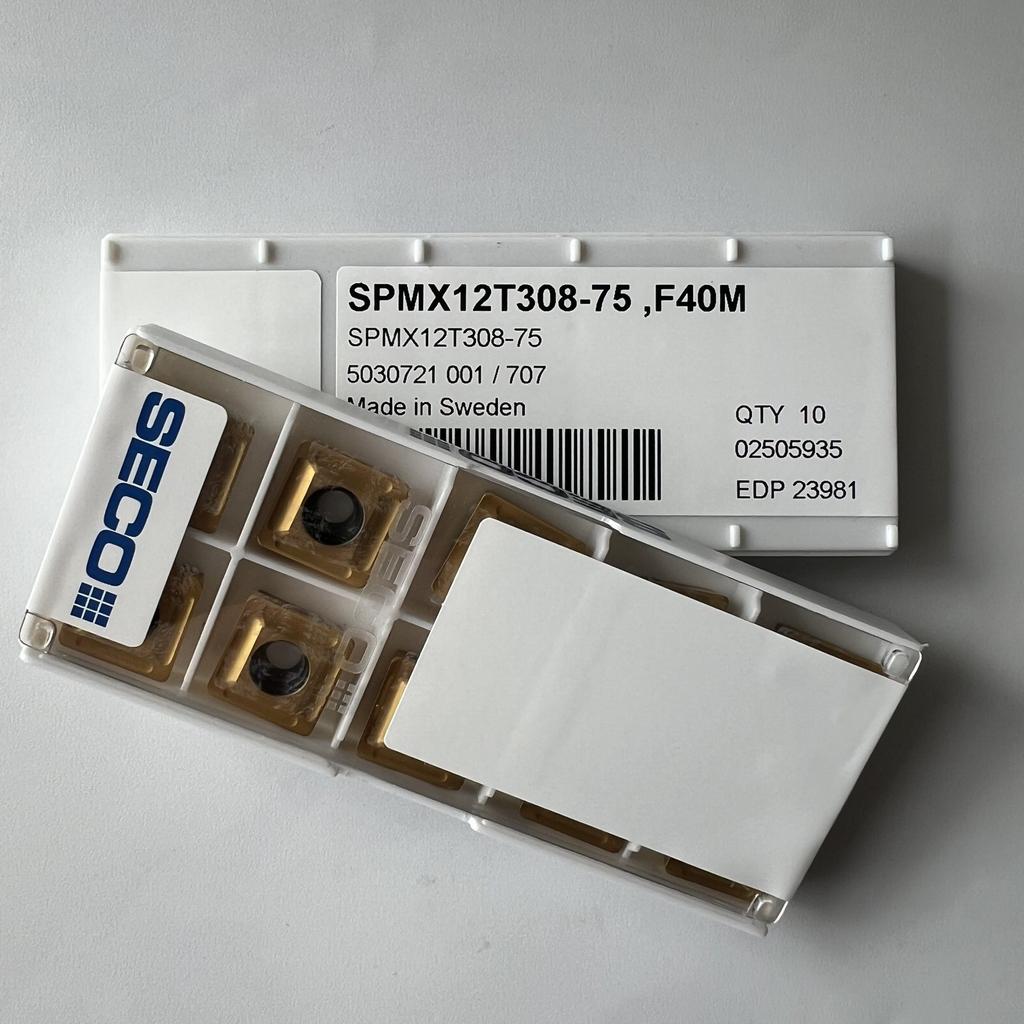 SECO / SPMX12T308-75,F40M / Original genuine CNC alloy blade 10 Pcs