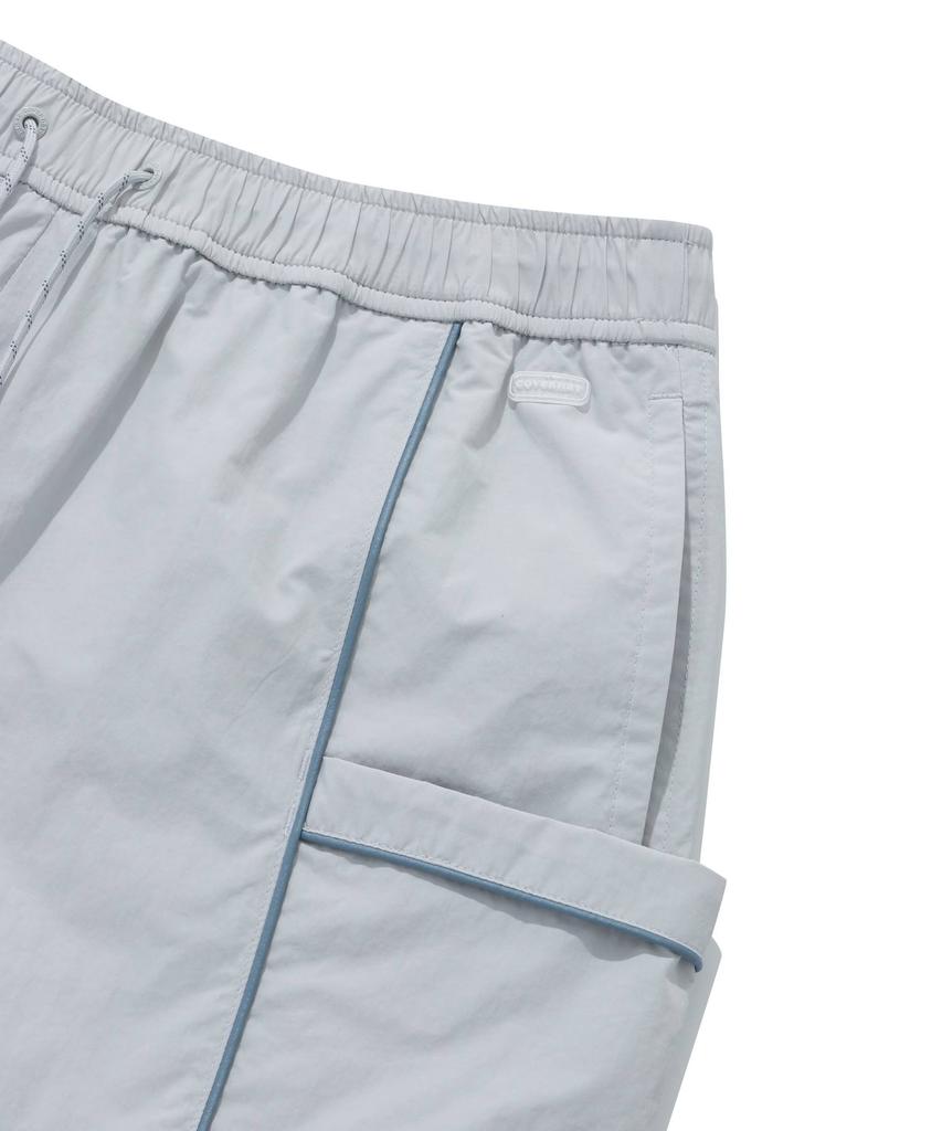 COVERNAT WOMAN Piping Pocket Setup Shorts Light Gray